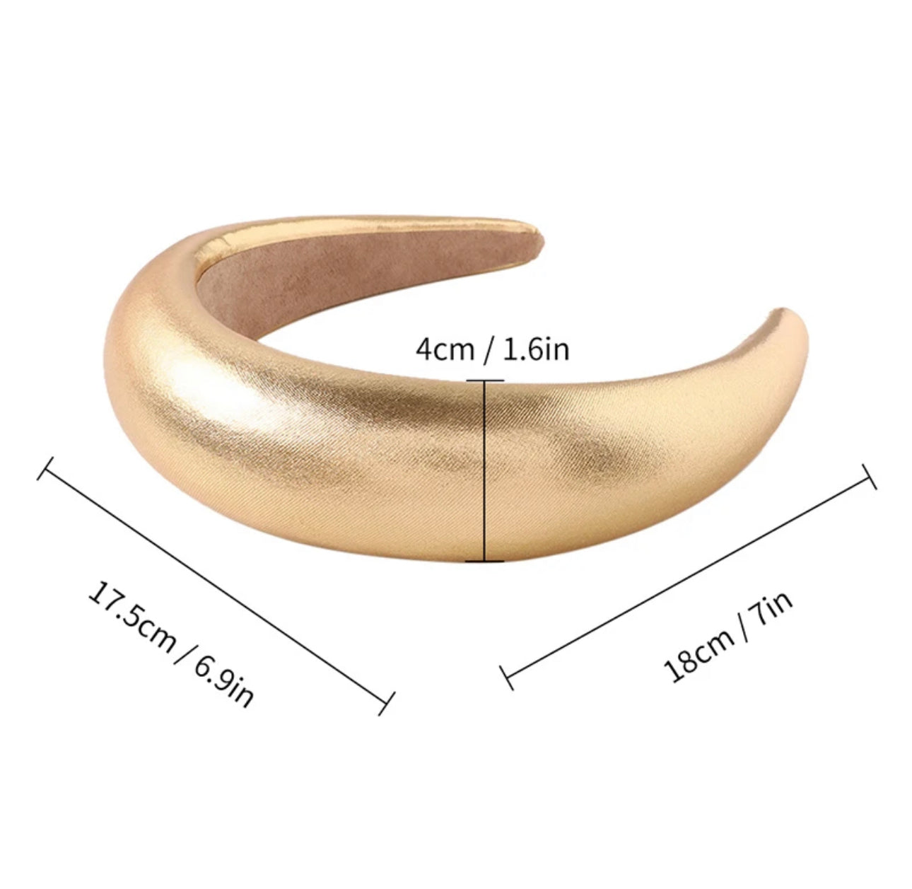 Metalic Padded Headband