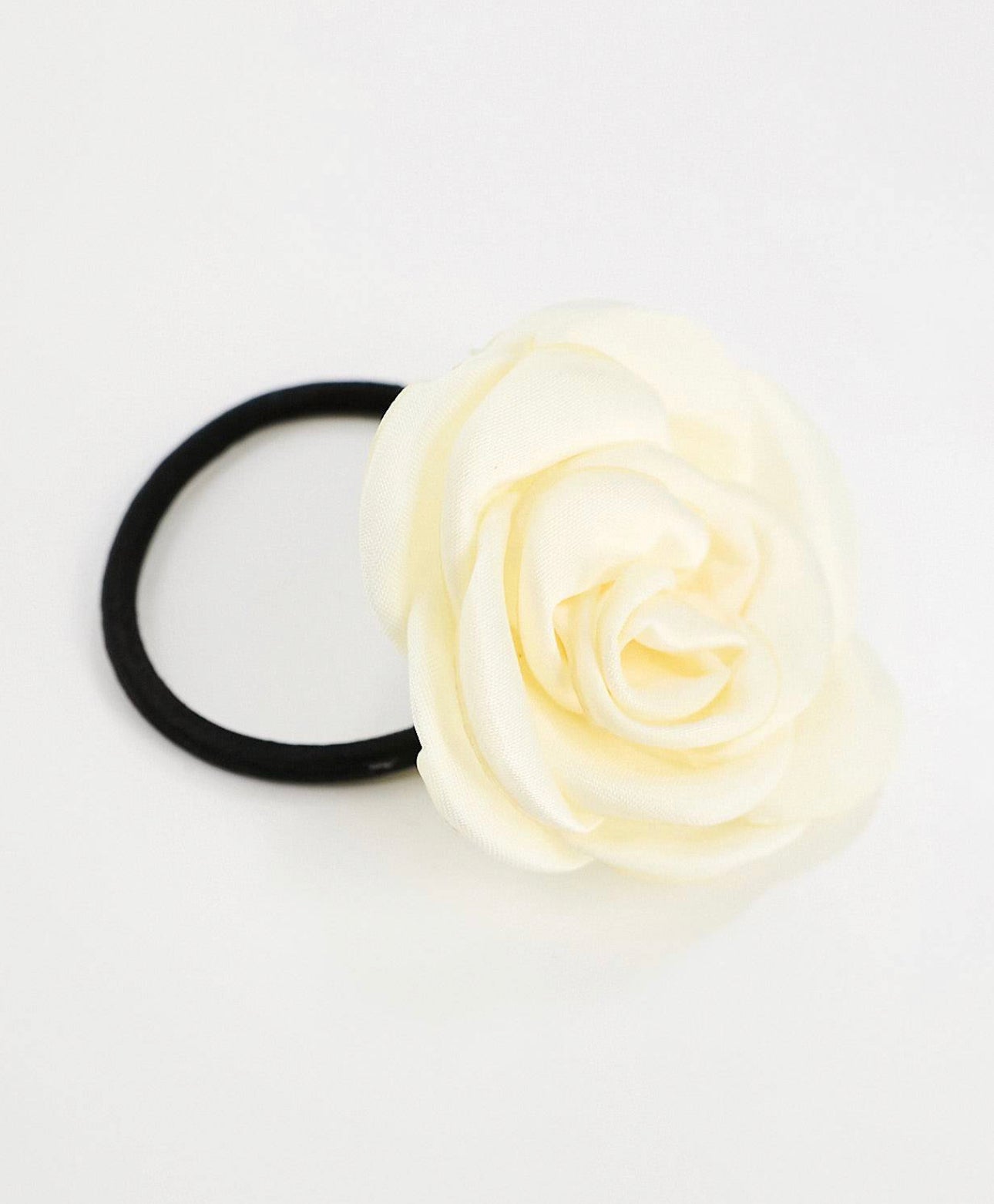 White Rose Hair tie